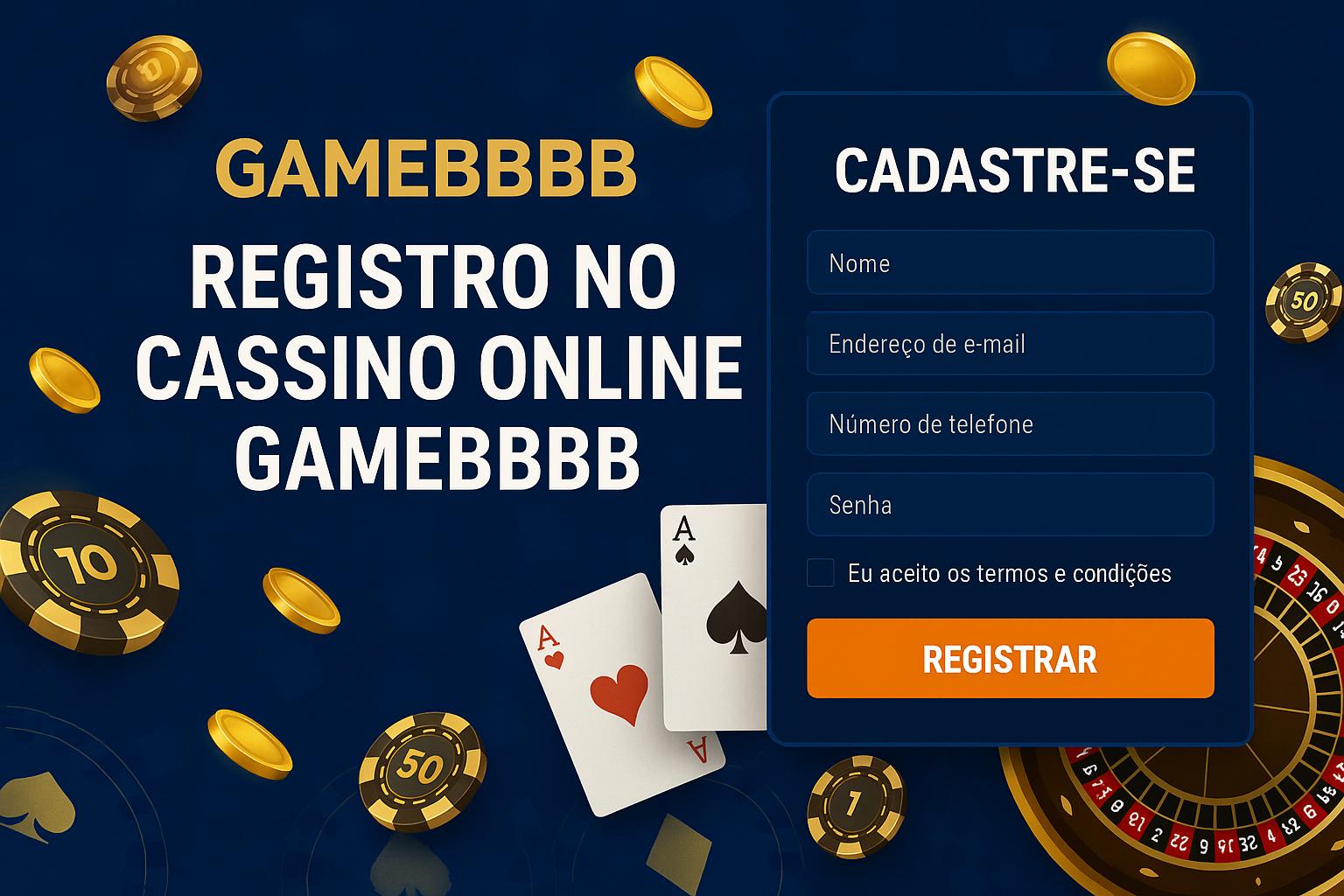 Não Perca tempo, o rRgistro na site GAMEBBBB
